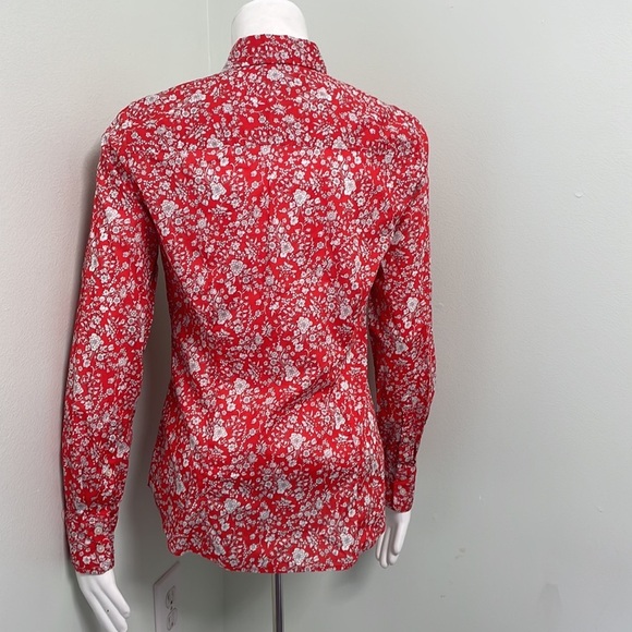 J. Crew Perfect Shirt Liberty London Summer Blooms Collection Floral Blouse 4 - Picture 5 of 7